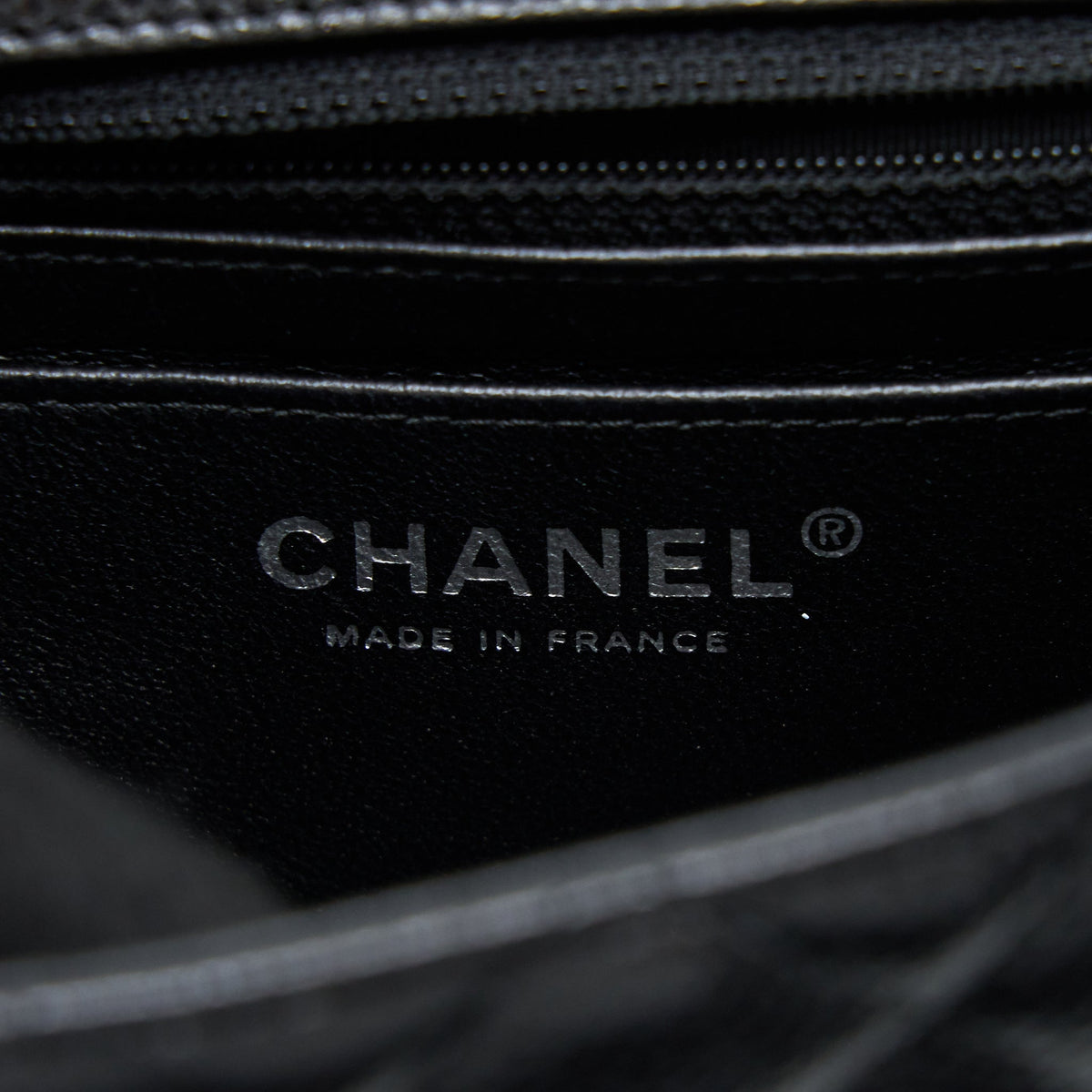 CHANEL CLASSIC MINI SQUARE FLAP BAG CAVIAR BLACK SHW