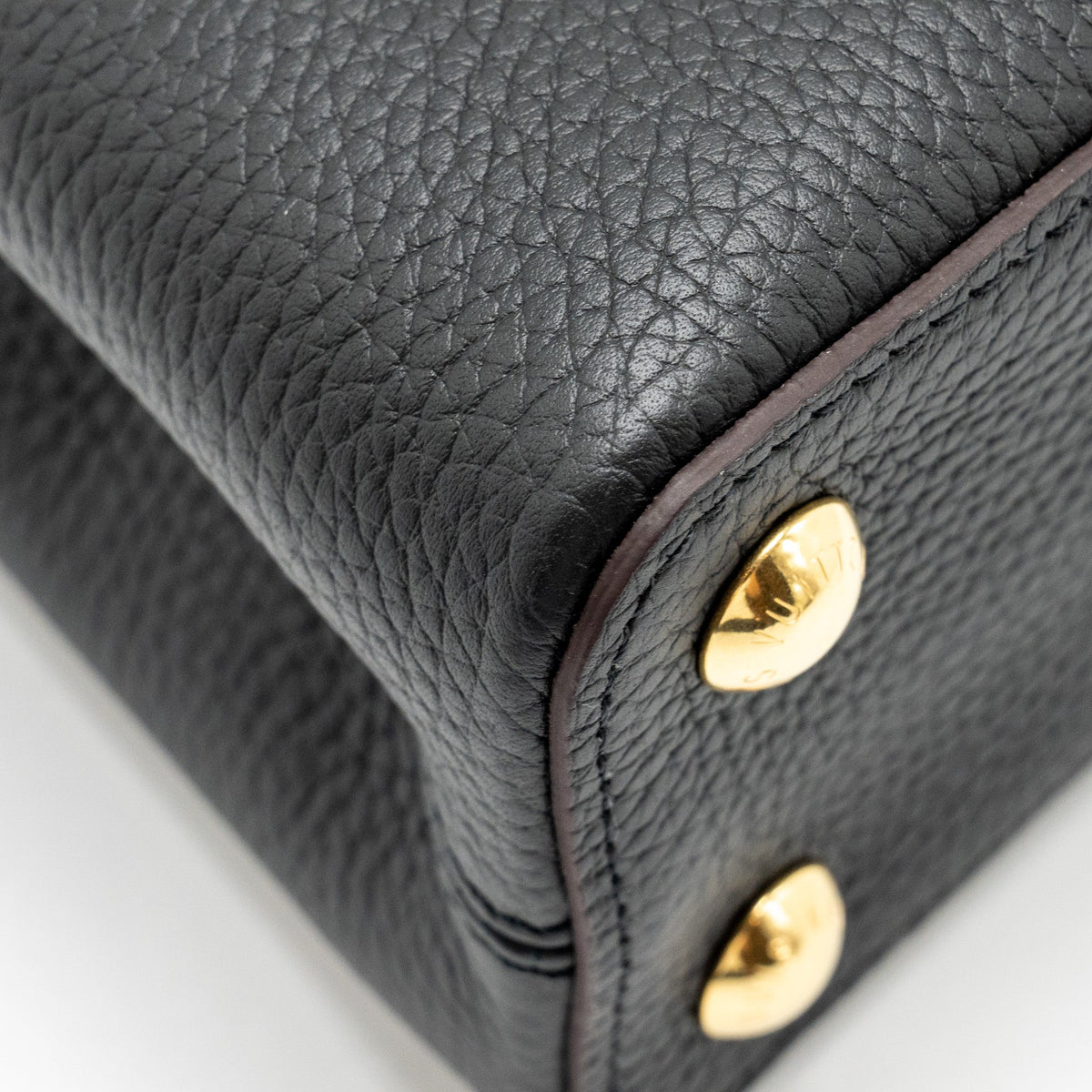LOUIS VUITTON CAPUCINES BB CALFSKIN BLACK GHW