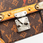 LOUIS VUITTON ESSENTIAL TRUNK MINI BAG/BAG CHARM MONOGRAM CANVAS MULTICOLOUR HARDWARE