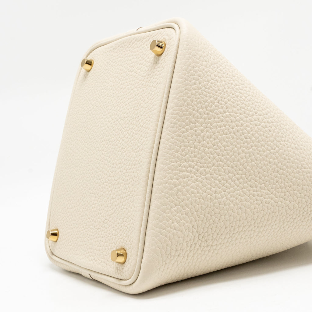 Hermes Picotin 18 Lock Bag Clemence Craie GHW