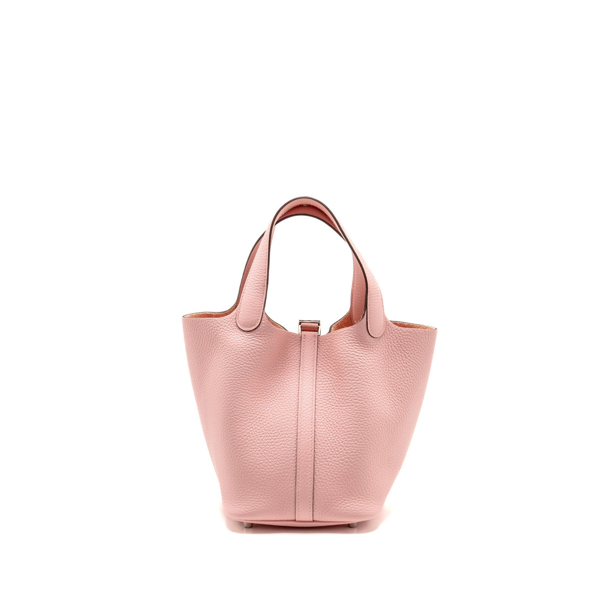 Hermes picotin 18 lock bag clemence rose sakura SHW