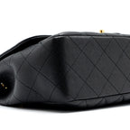 CHANEL CLASSIC JUMBO SINGLE FLAP BAG CAVIAR BLACK GHW