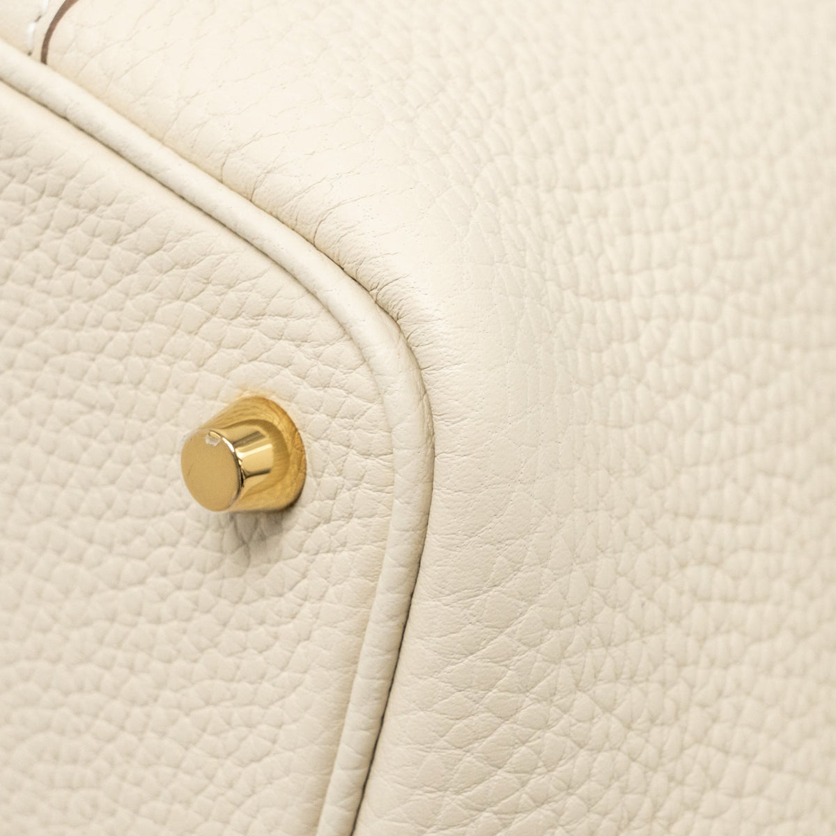 Hermes Picotin 18 Lock Bag Clemence Craie GHW