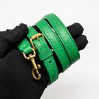 Saint Laurent/YSL Nano Sac de Jour Tote Ostrich Green GHW