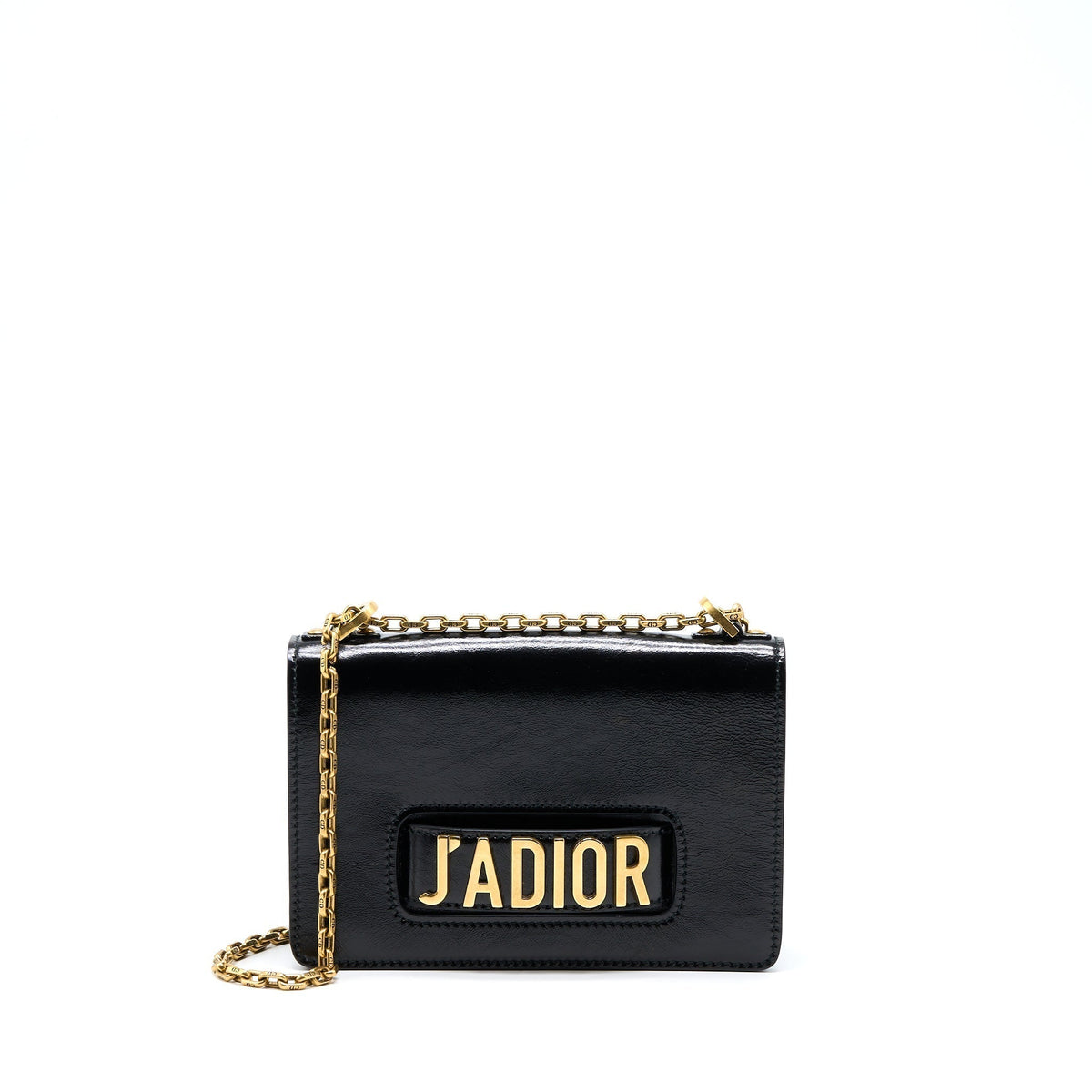 DIOR J'ADIOR MEDIUM FLAP BAG WITH CHAIN BLACK GHW