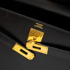 Hermes Kelly 32 Box Black GHW