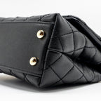 CHANEL MINI COCO HANDLE CAVIAR BLACK LGHW