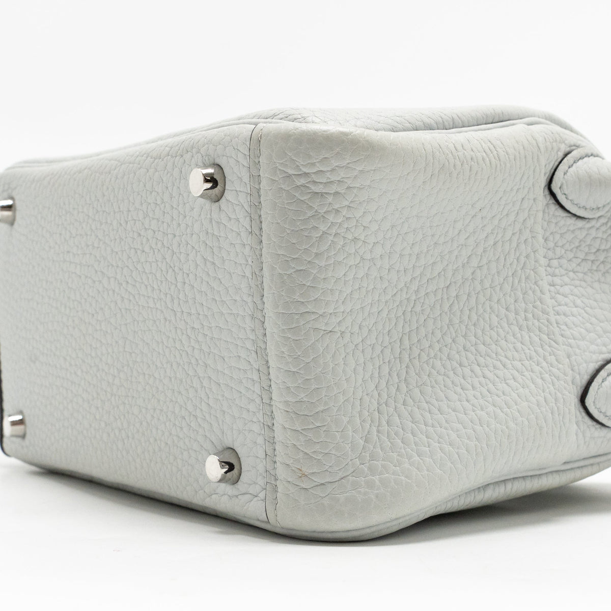 Hermes Mini Lindy Clemence blue pale SHW