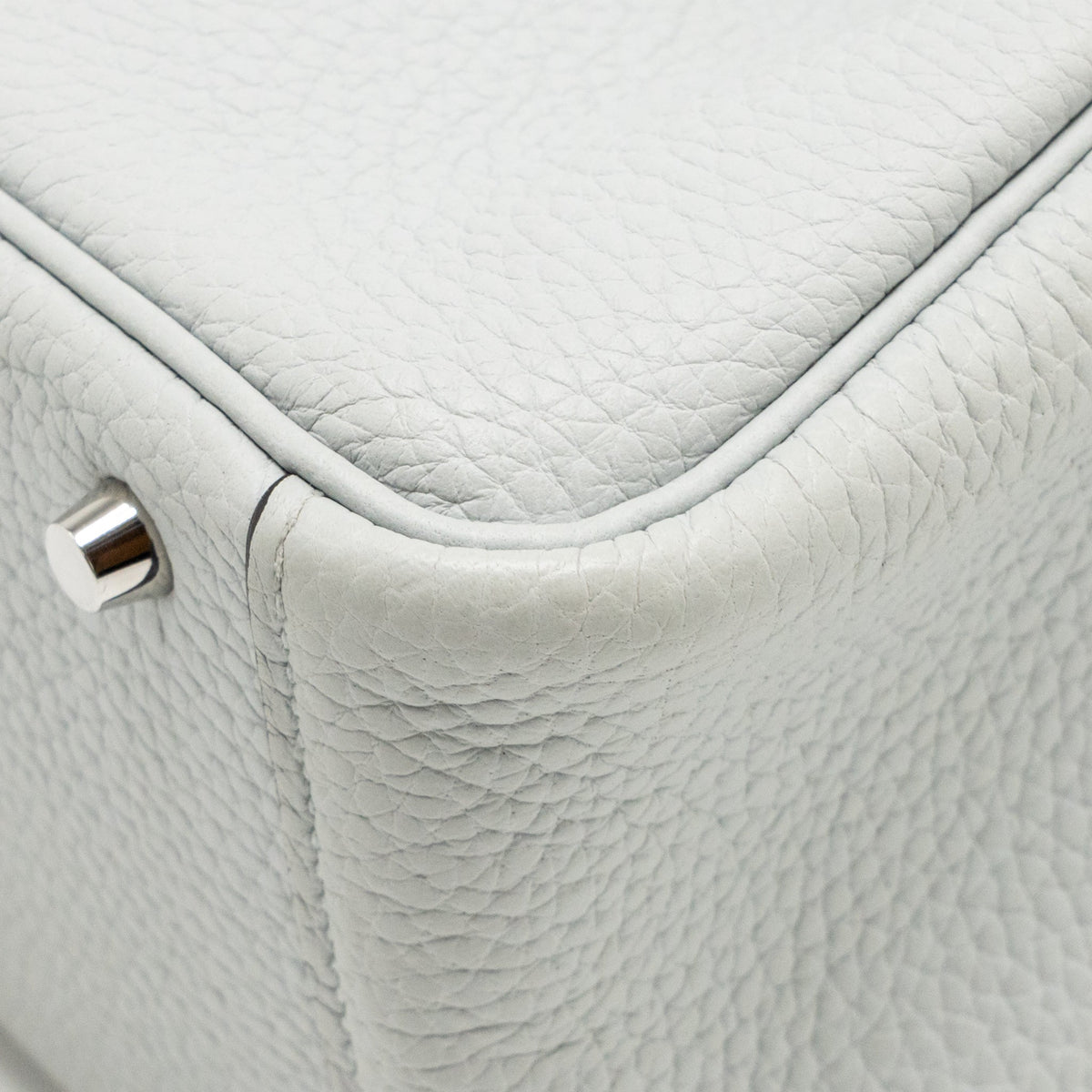 Hermes Mini Lindy Clemence blue pale SHW