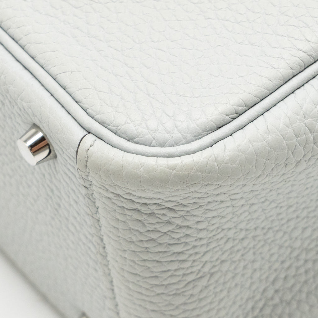 Hermes Mini Lindy Clemence blue pale SHW