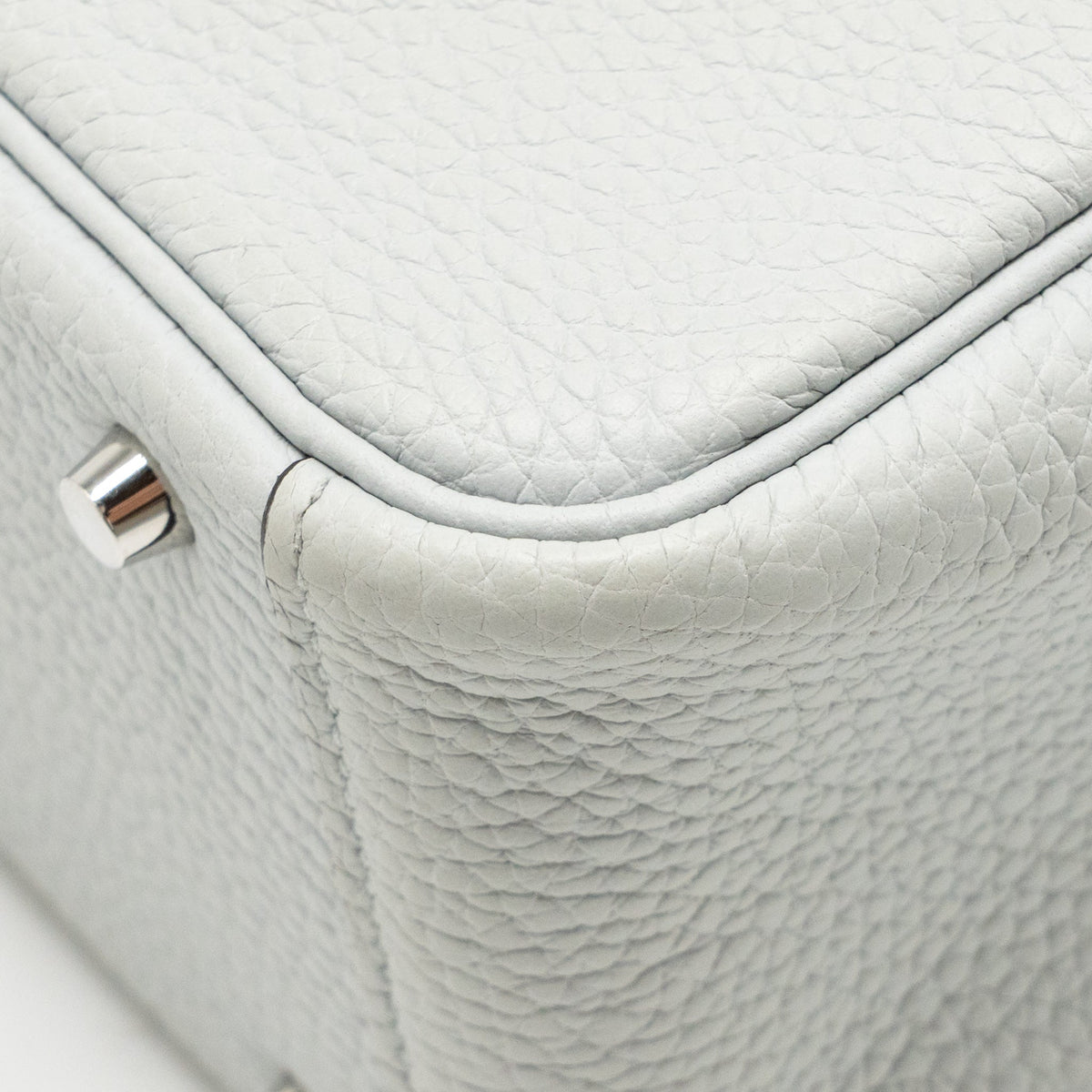 Hermes Mini Lindy Clemence blue pale SHW
