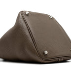 Hermes Picotin 18 Lock Bag Clemence Etoupe SHW
