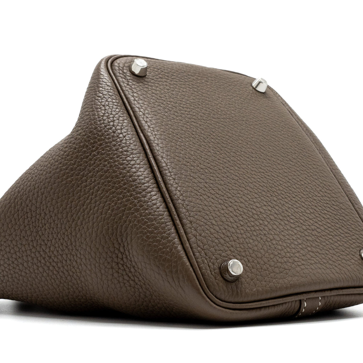 Hermes Picotin 18 Lock Bag Clemence Etoupe SHW