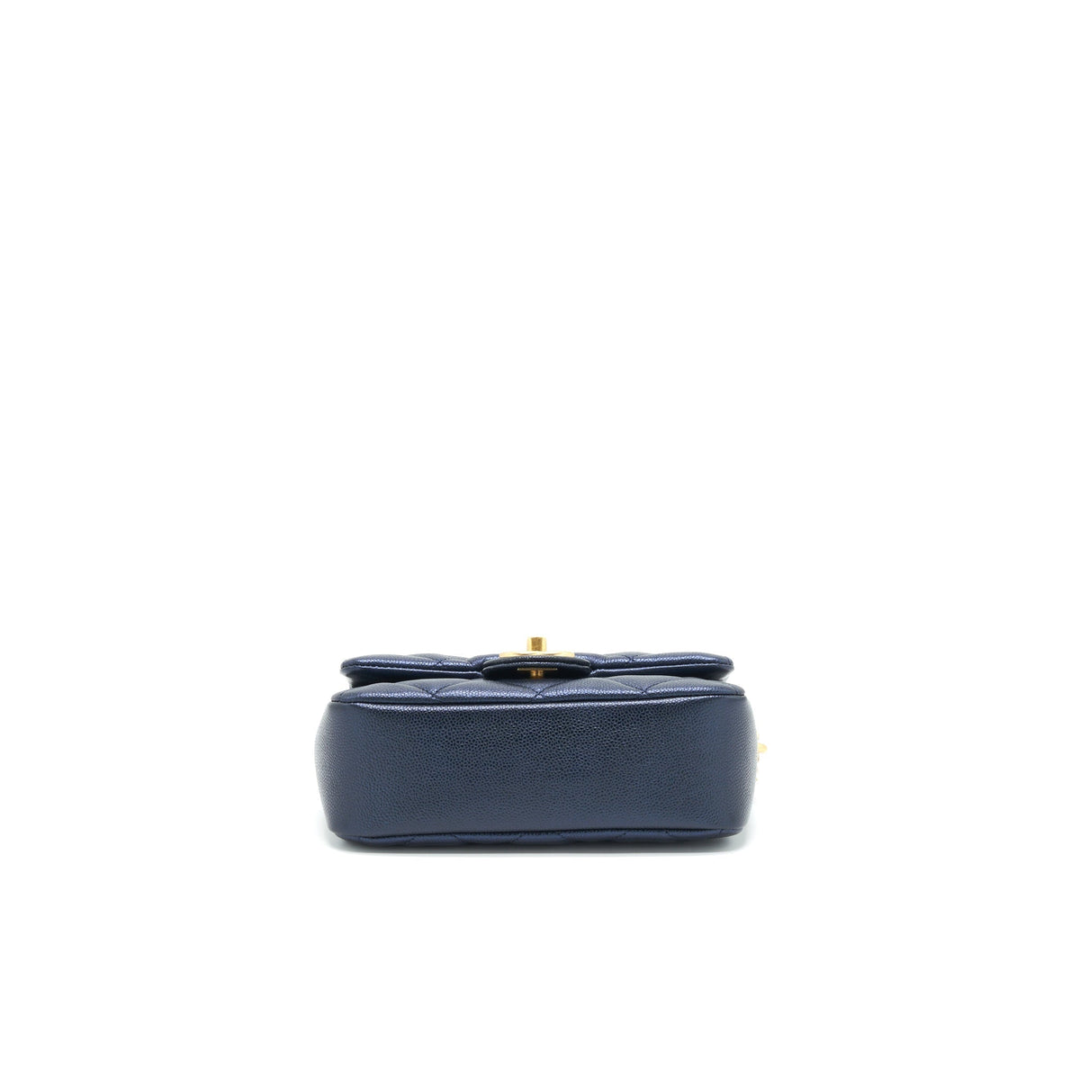 CHANEL 21K MY PERFECT MINI FLAP BAG CAVIAR BLACK GHW (MICROCHIP)
