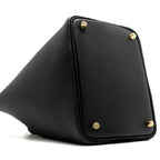 HERMERS PICOTIN 18 LOCK BAG CLEMENCE BLACK GHW