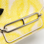 Hermes Mini Roulis Limited Edition Circuit 24 Faubourg Swift Nata/Lime/Jaune Bourgeon/Jaune Poussin SHW