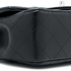 CHANEL MINI RECTANGULAR LAMBSKIN BLACK SHW(MICROCHIP)