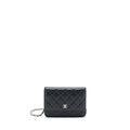 CHANEL MINI WALLET ON CHAIN CAVIAR BLACK SHW