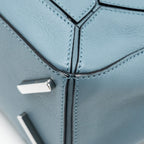 LOEWE SMALL PUZZLE BAG CALFSKIN LIGHT BLUE SHW