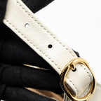 GUCCI JACKIE 1961 SMALL SHOULDER BAG GG SUPREME CANVAS / CALFSKIN WHITE MULTICOLOUR GHW