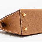 Hermes mini kelly II Epsom gold GHW