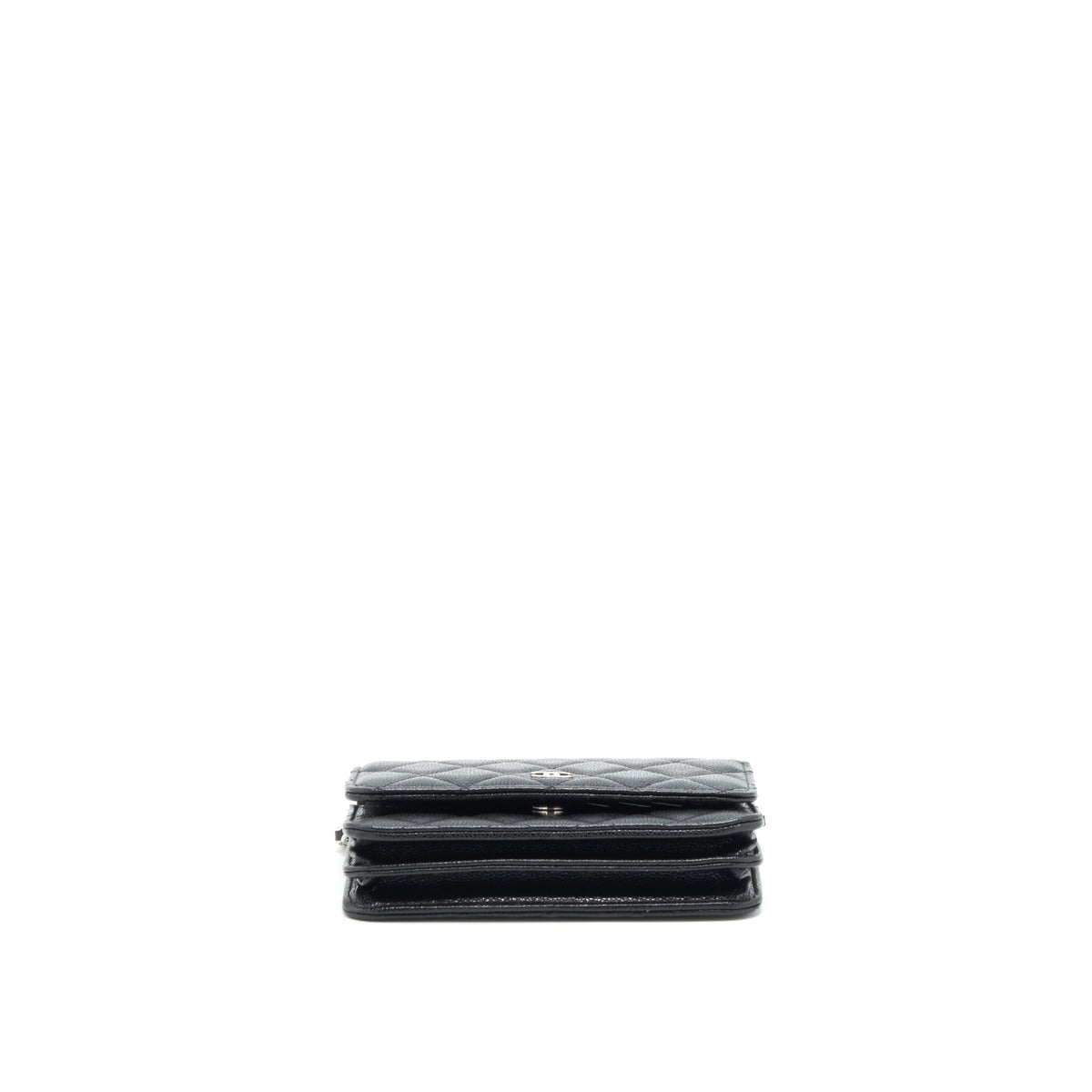 CHANEL MINI WALLET ON CHAIN CAVIAR BLACK SHW