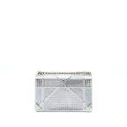 DIOR MEDIUM DIORMA BAG IN METALLIC SILVER SHW