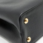 LOUIS VUITTON CAPUCINES MM TAURILLON LEATHER BLACK GHW