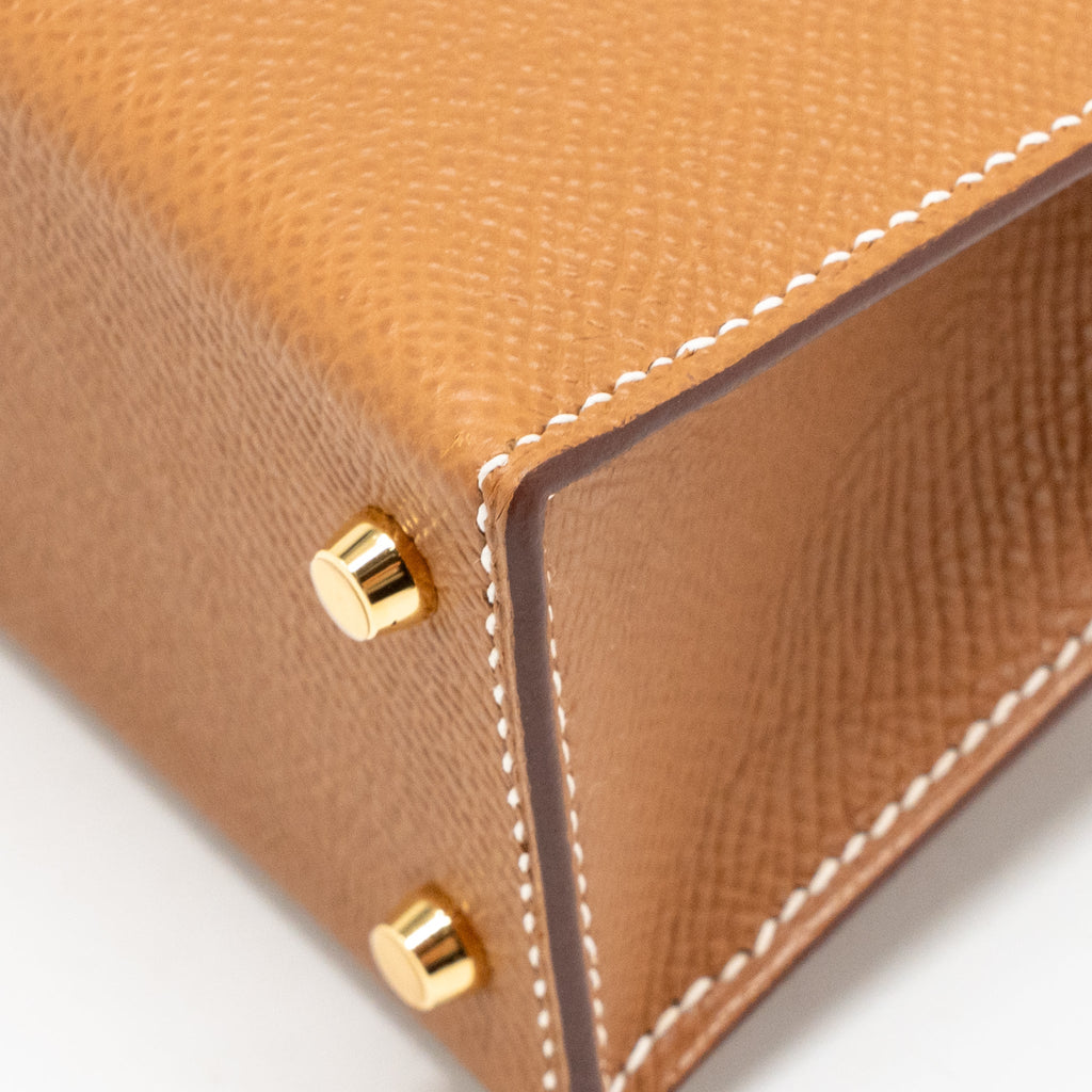Hermes mini kelly II Epsom gold GHW