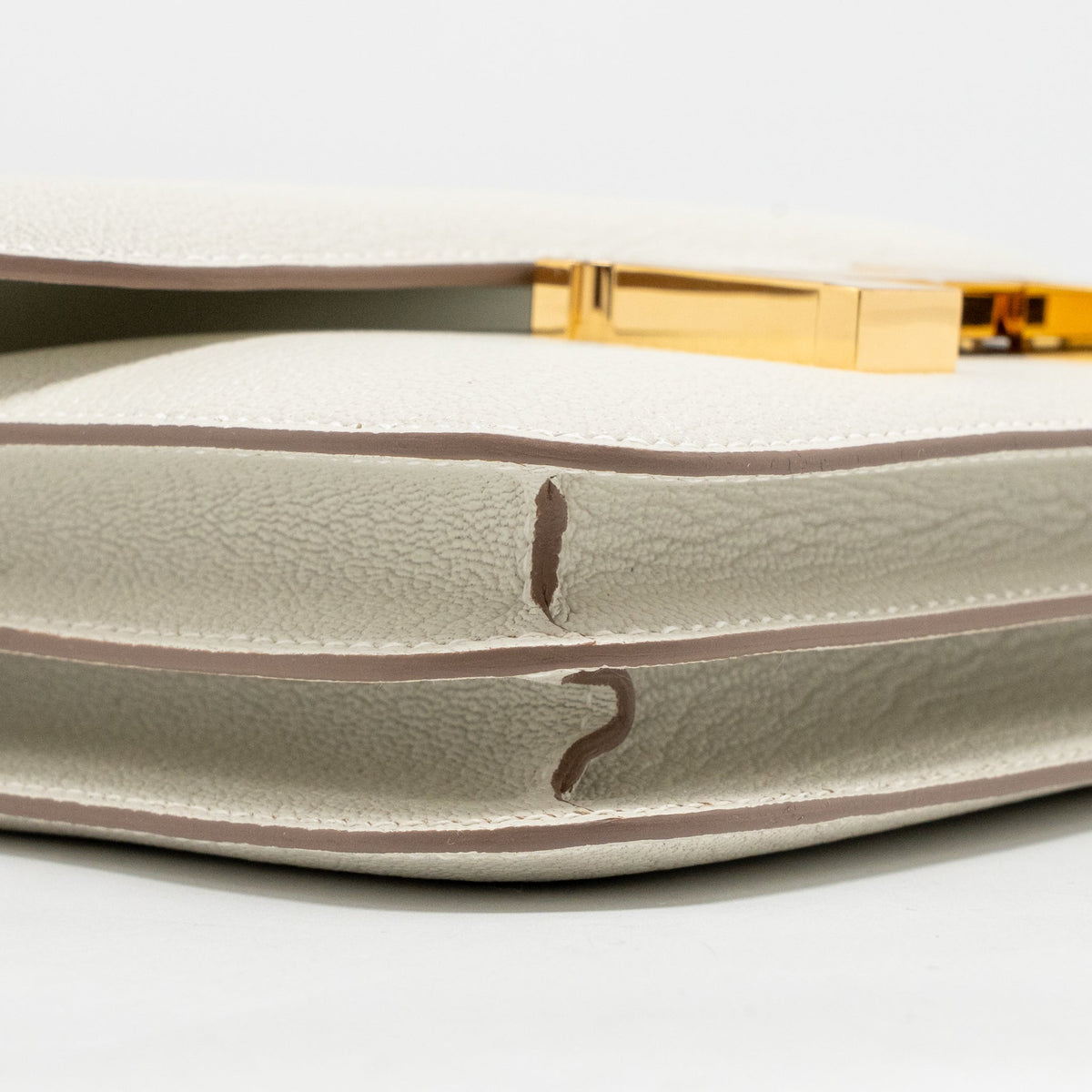 Hermes Mini constance Chevre Mysore Mushroom GHW