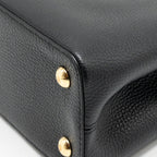 LOUIS VUITTON CAPUCINES MM TAURILLON LEATHER BLACK GHW