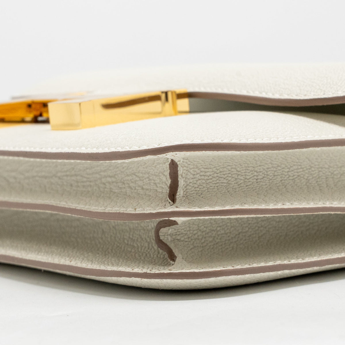 Hermes Mini constance Chevre Mysore Mushroom GHW