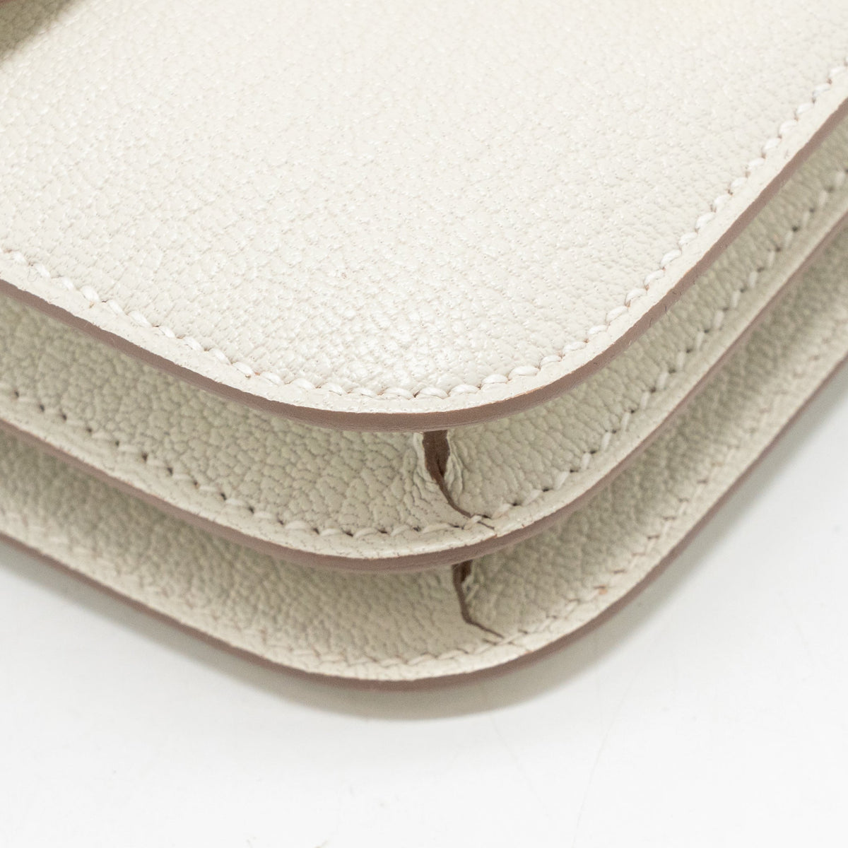Hermes Mini constance Chevre Mysore Mushroom GHW