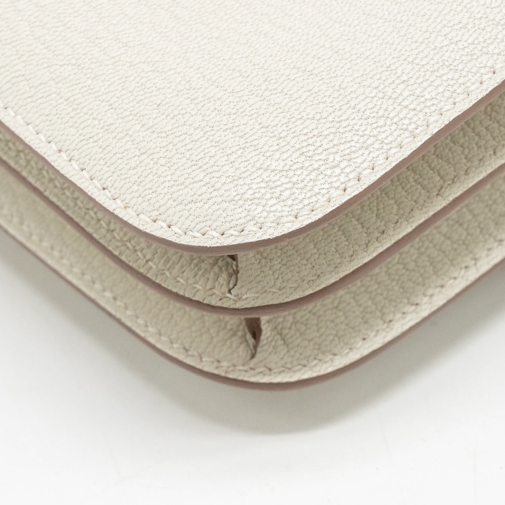 Hermes Mini constance Chevre Mysore Mushroom GHW