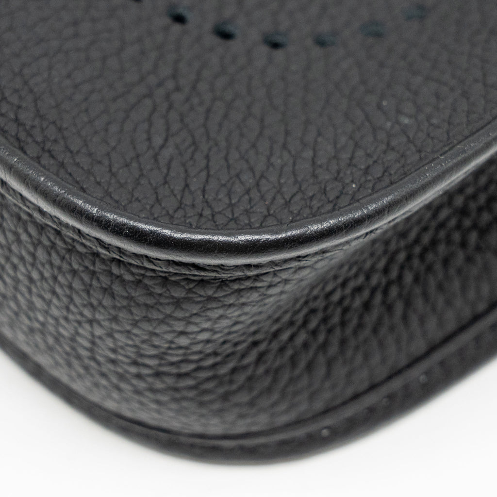 Hermes Mini Evelyne Clemence Black GHW