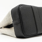 HERMES GARDEN PARTY 23 CANVAS/NEGONDA ECRU-BLACK/BLACK SHW