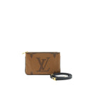 LOUIS VUITTON DOUBLE ZIP POCHETTE MONOGRAM GHW