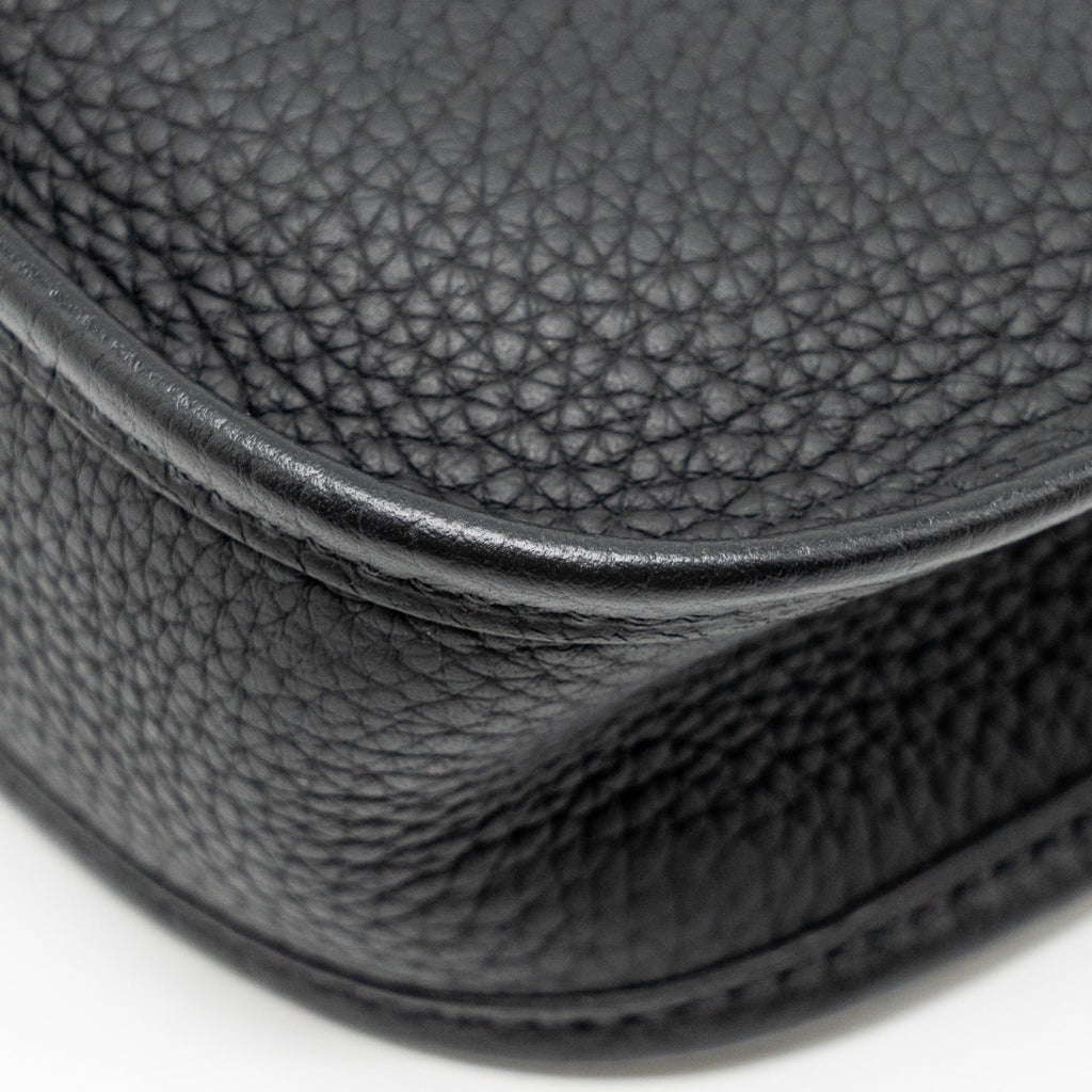 Hermes Mini Evelyne Clemence Black GHW