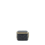 CHANEL 22S SMALL CLIC FLAP VANITY WITH CHAIN LAMBSKIN BLACK LGHW