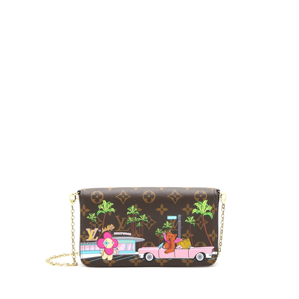 LOUIS VUITTON 2021 CHRISTMAS LIMITED FÉLICIE POCHETTE GHW