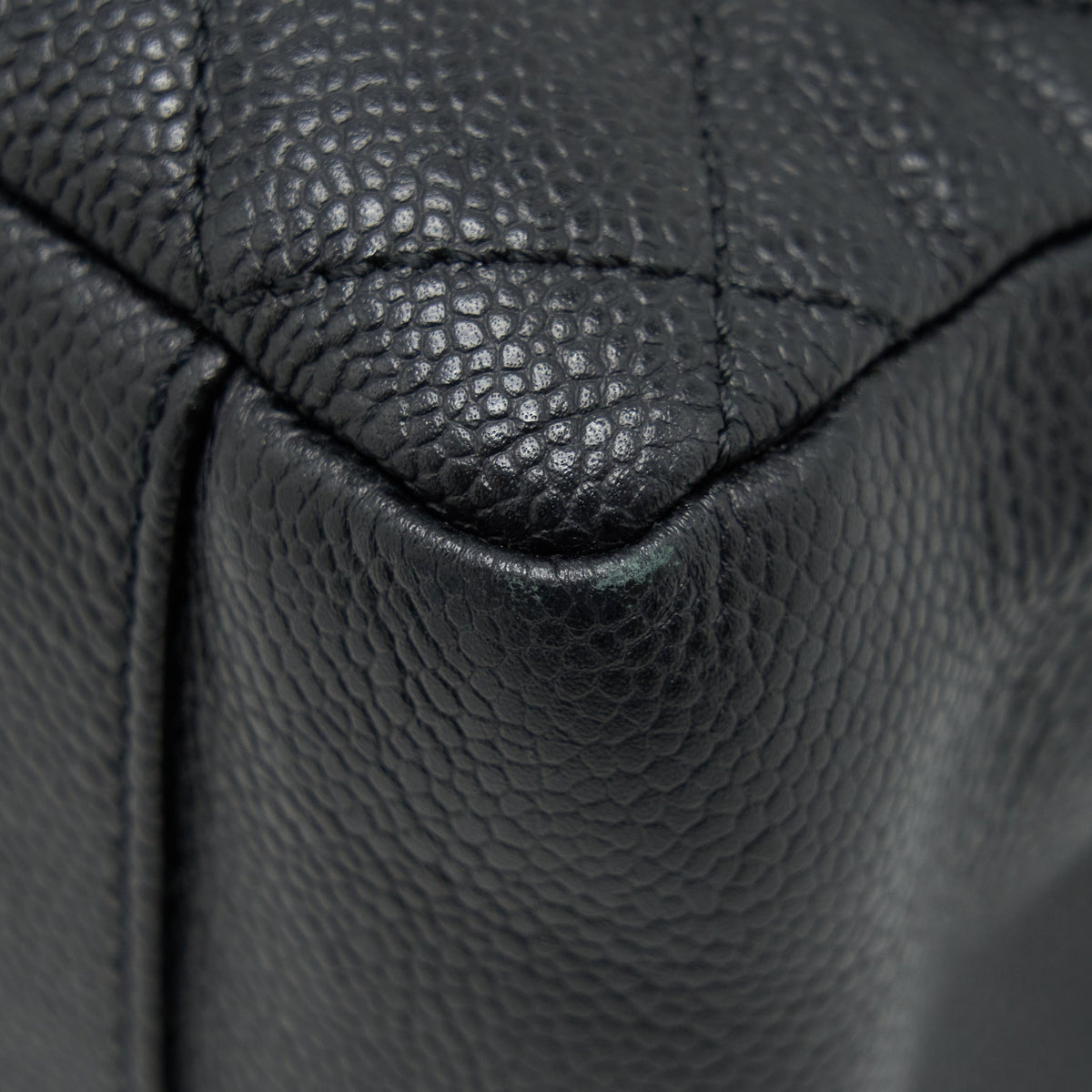 CHANEL GRAND SHOPPING TOTE BAG CAVIAR BLACK GHW