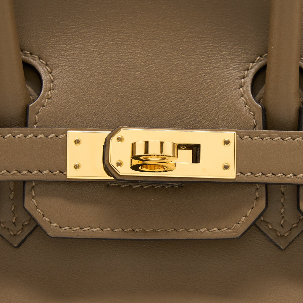 Hermes Birkin 25 Jonathan Leather Beige De Weimar GHW