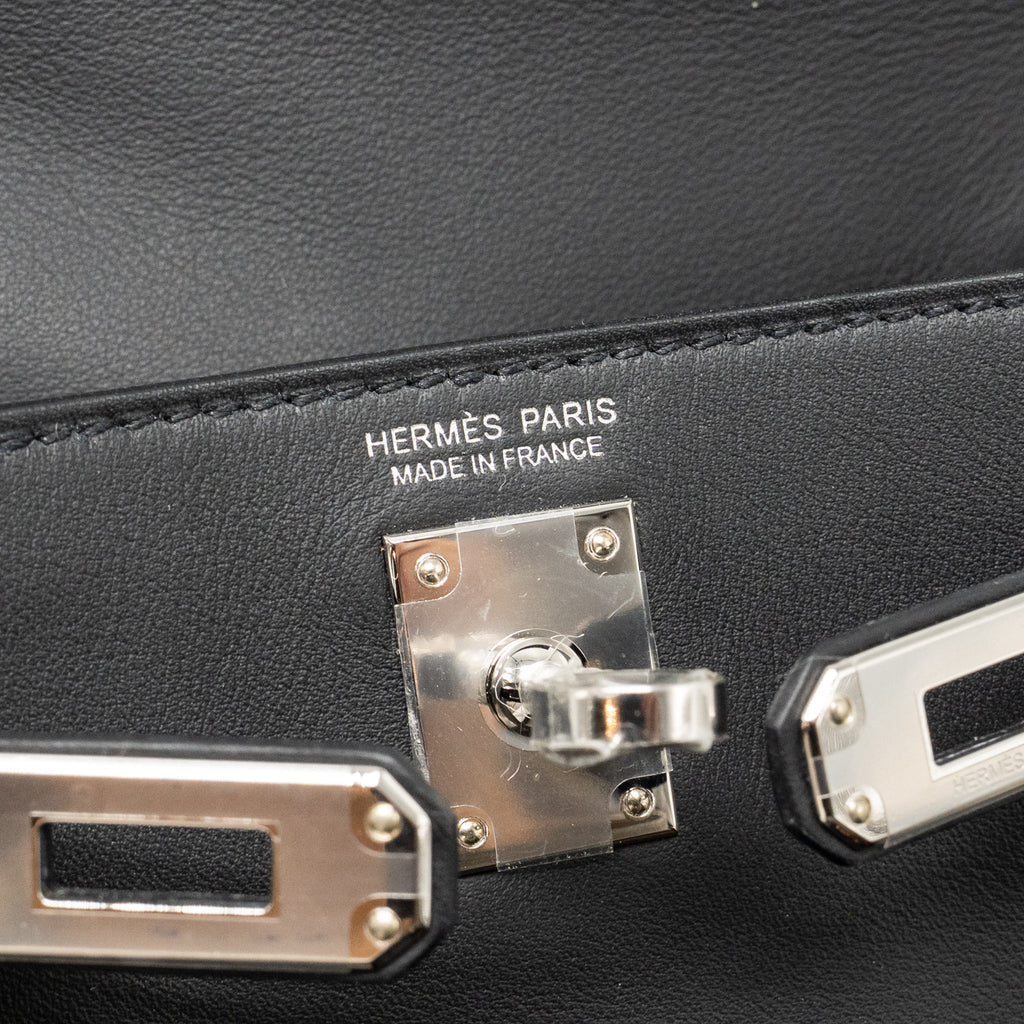 Hermes Sac A Doc Kelly Jump Swift Black SHW