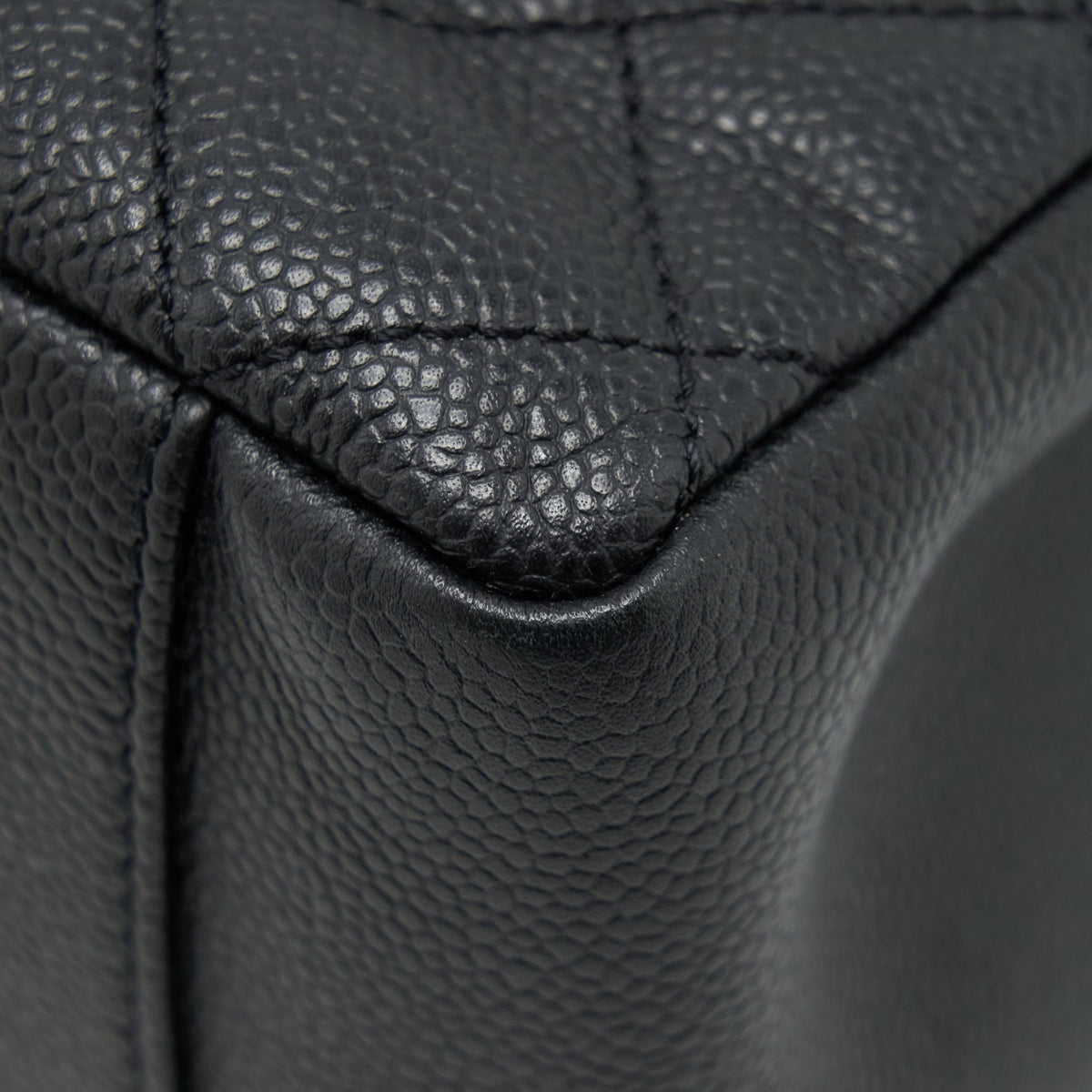CHANEL GRAND SHOPPING TOTE BAG CAVIAR BLACK GHW
