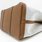 Hermes garden party 36 negonda/canvas ecru-bleu bill/alezan SHW