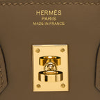 Hermes Birkin 25 Jonathan Leather Beige De Weimar GHW