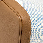 Hermes garden party 36 negonda/canvas ecru-bleu bill/alezan SHW