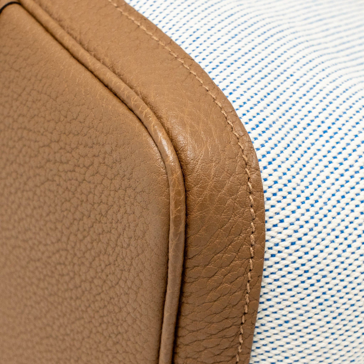 Hermes garden party 36 negonda/canvas ecru-bleu bill/alezan SHW