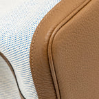 Hermes garden party 36 negonda/canvas ecru-bleu bill/alezan SHW