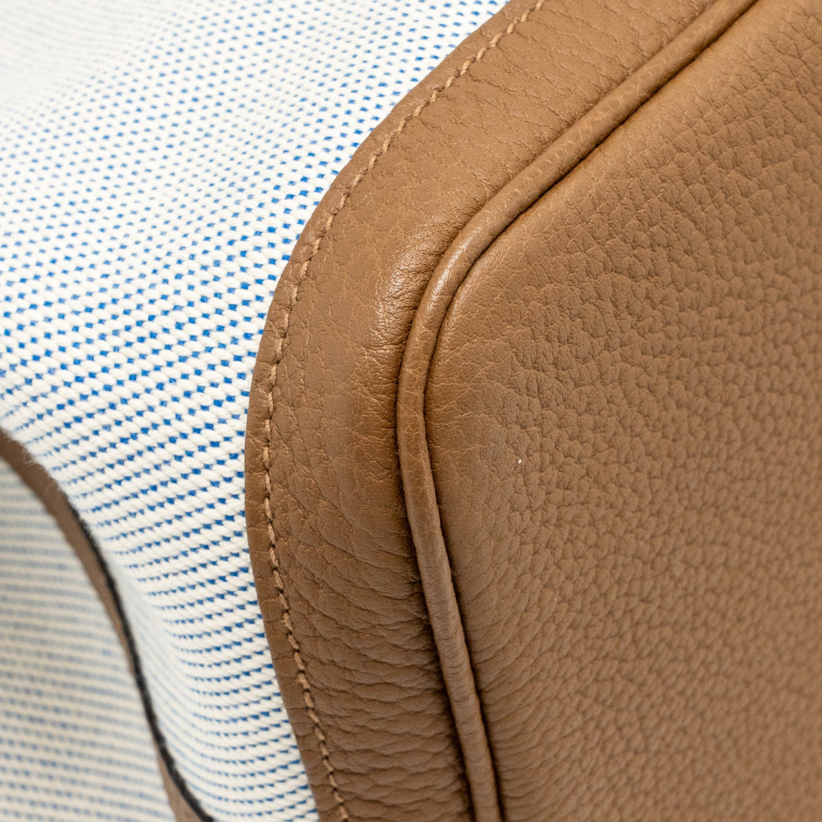 Hermes garden party 36 negonda/canvas ecru-bleu bill/alezan SHW